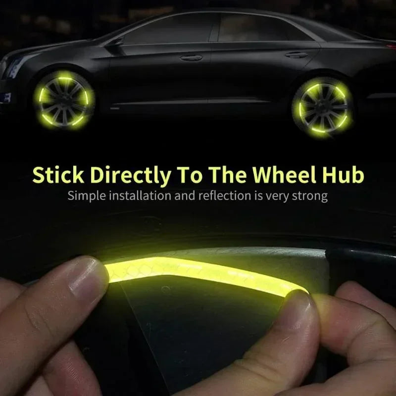 20PCS Set Colorful Motorcycle Wheel Hub Reflective Strips