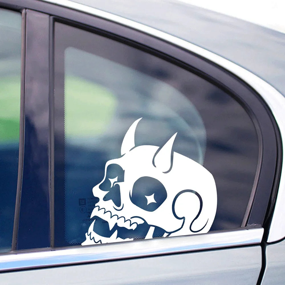 For Jdm Decal Individuation Devil S Skull Sticker External