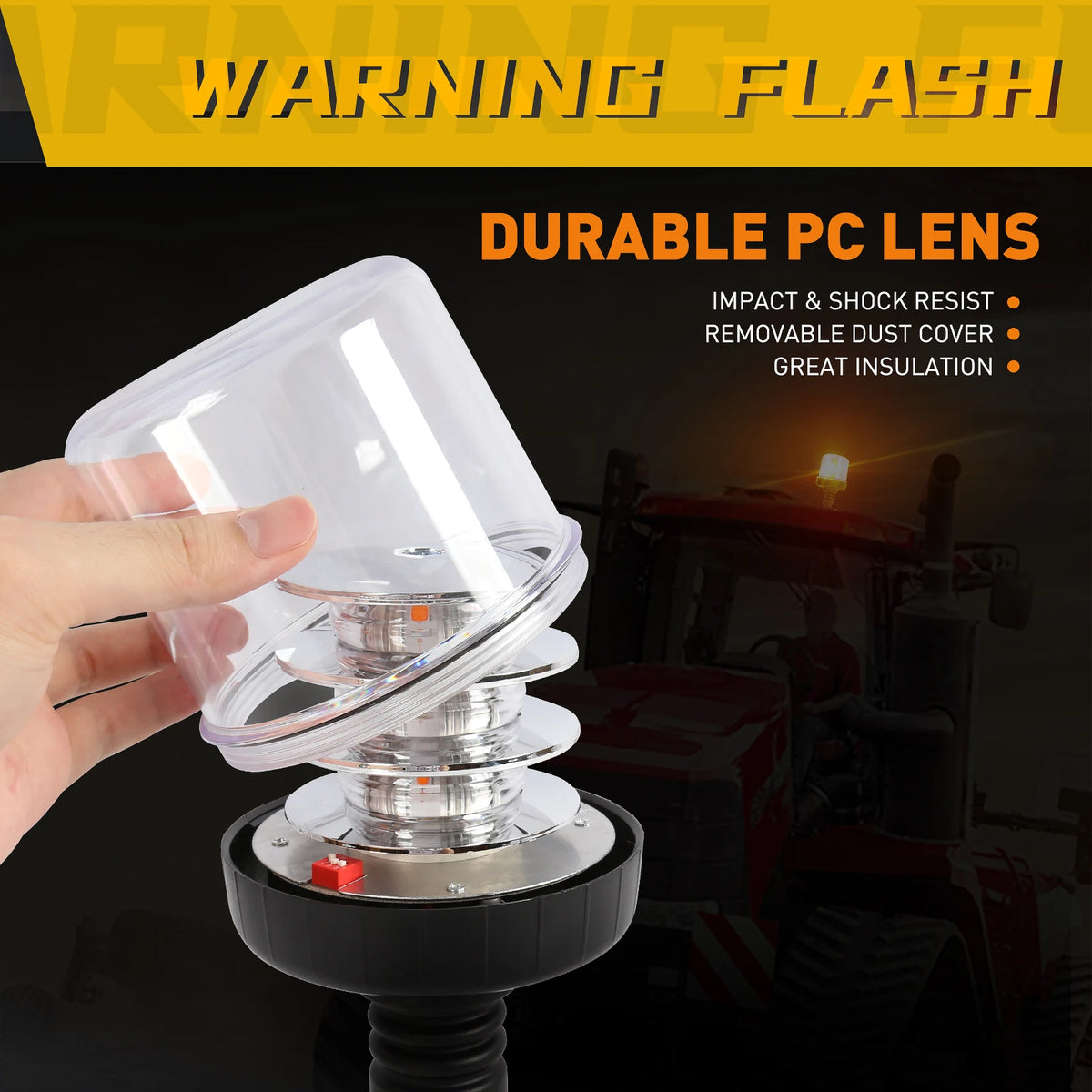 For Trialer Agricultural Beacon Emergency Strobe Truck Roof