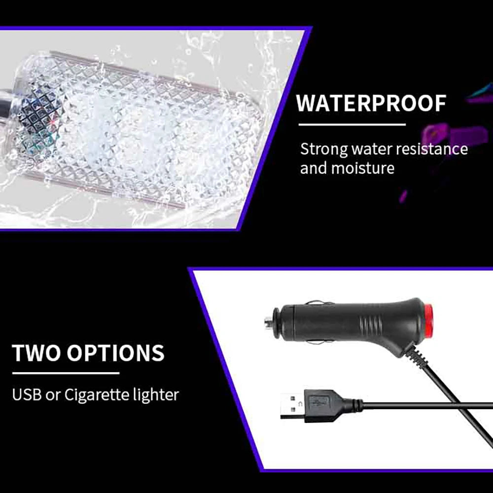 Footwell Lighting Interior Ambient USB Cig Environment Strips