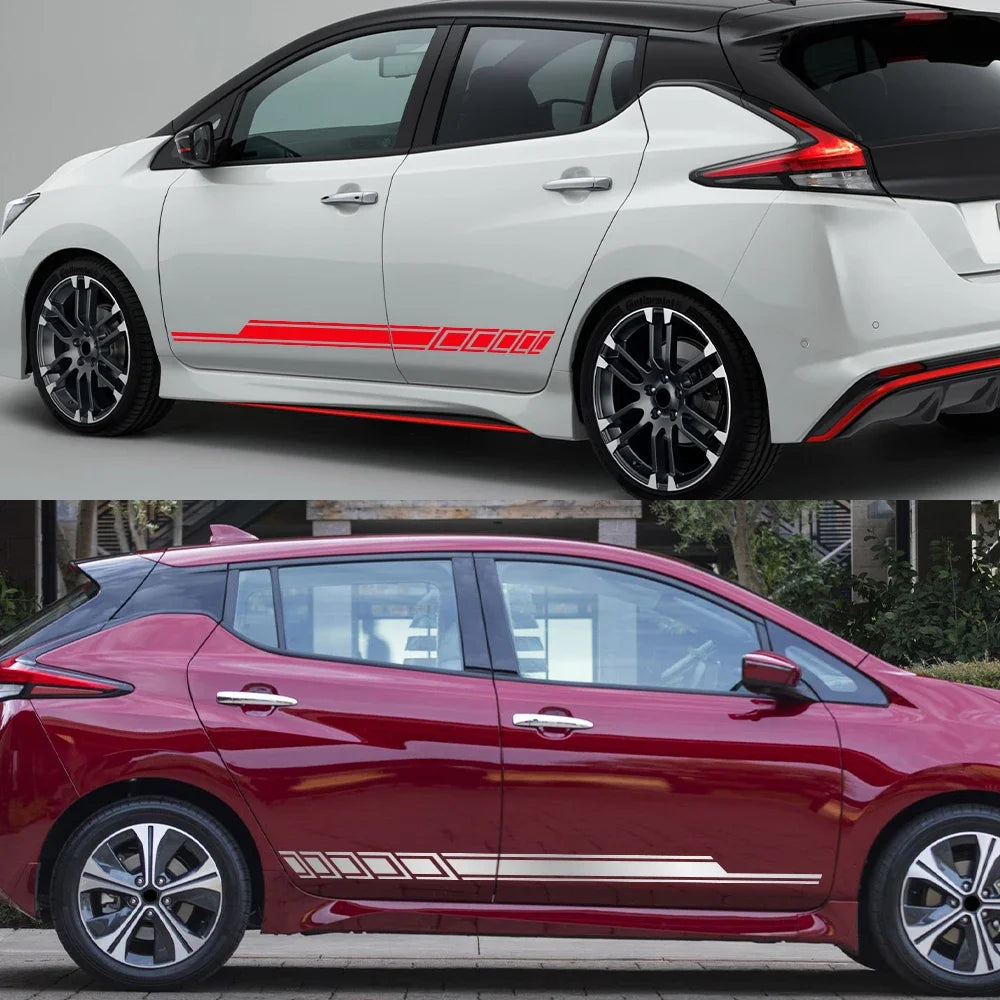 For Nissan Leaf Waterproof Wrap Vinyl Sticker Door Side Wrap
