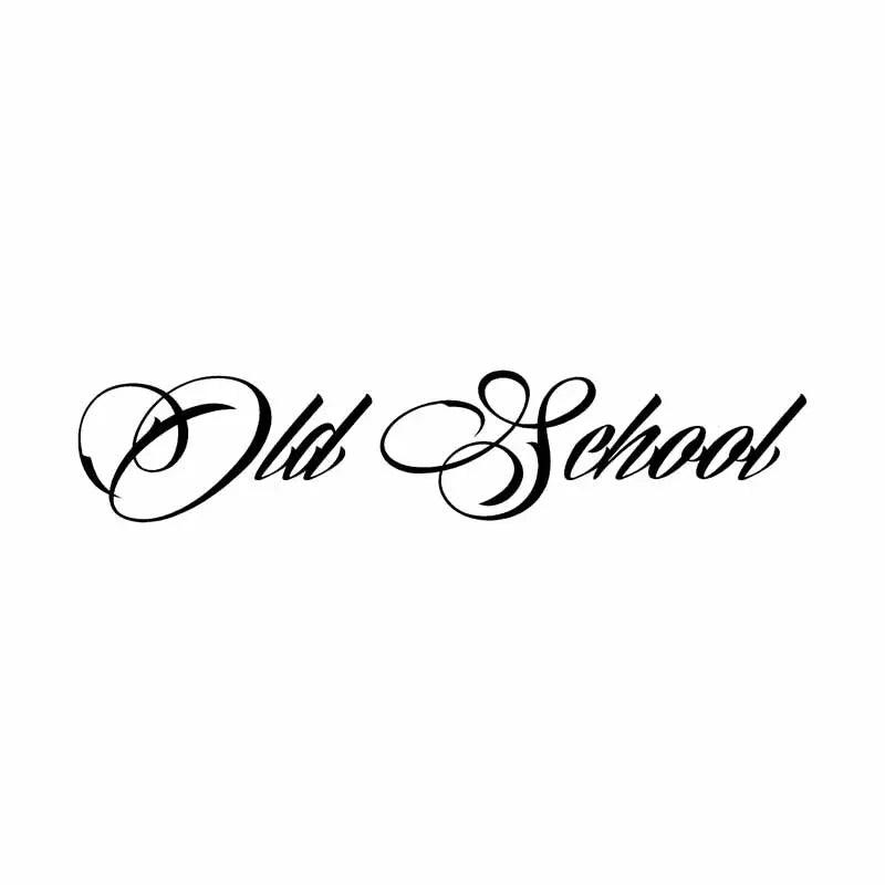 Old School Personaily Vinyl Decal Decorate Sticker Black Silver