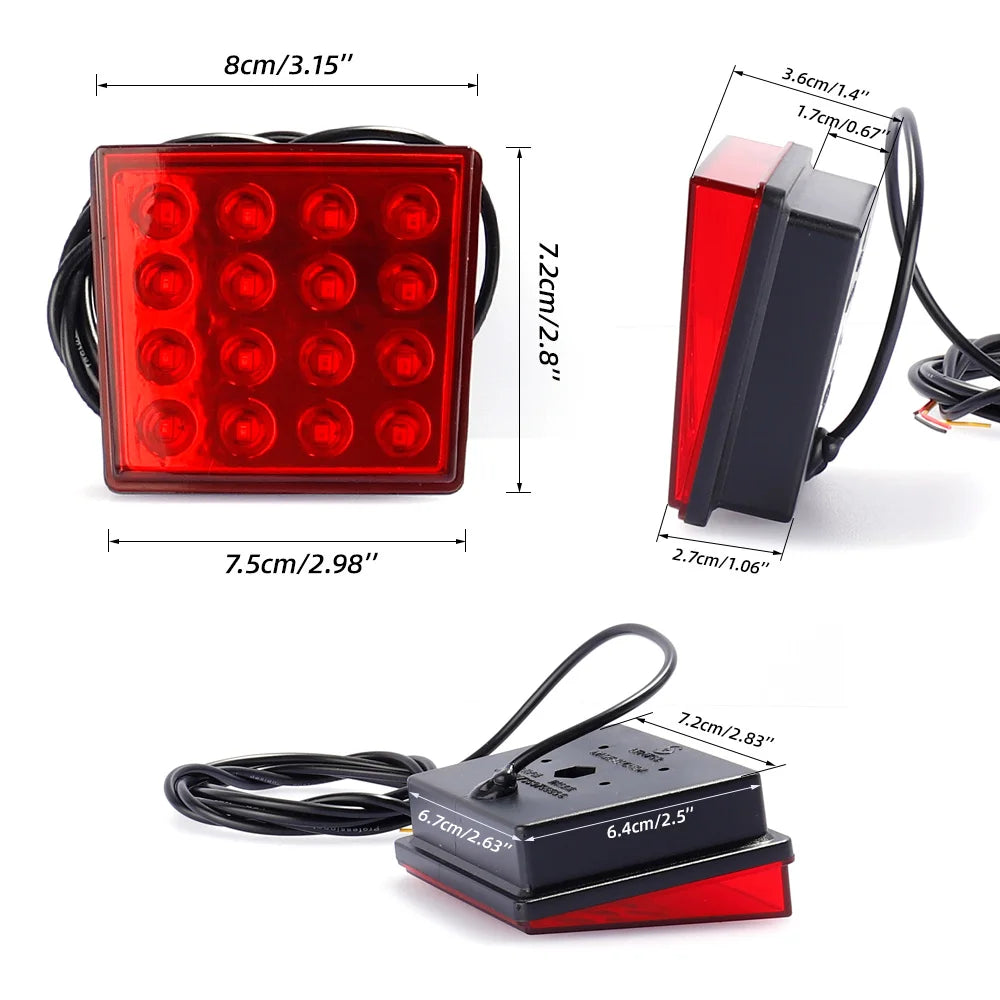 Rear Tail Flash Strobe F1 Brake Pilot Motorcycle Warning