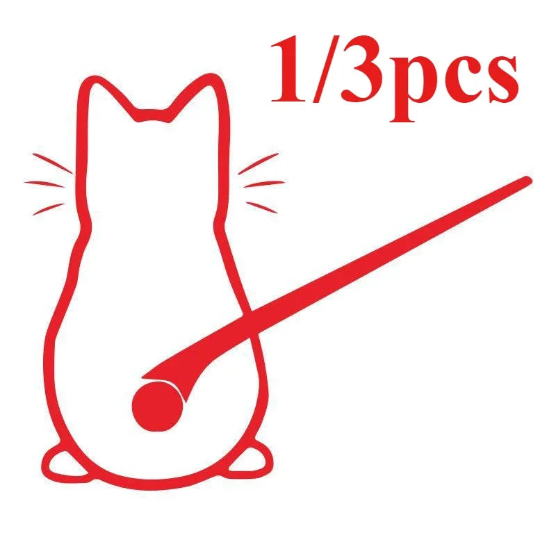 3PCS Wiper Sticker 13IN Reflective Cartoon Cute Personality