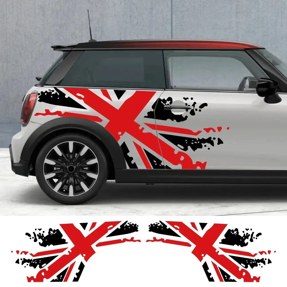 For MINI Cooper Jcw Countryman R60 2PCS Union Jack Door Side
