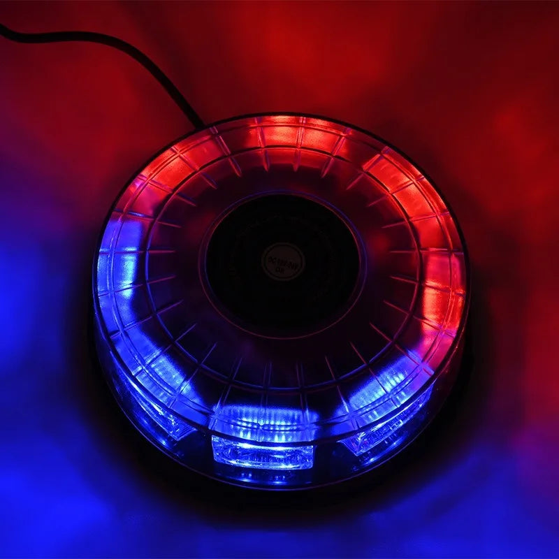 For 38-LED Red Blue Strobe Warning Excavator Parts Thickened