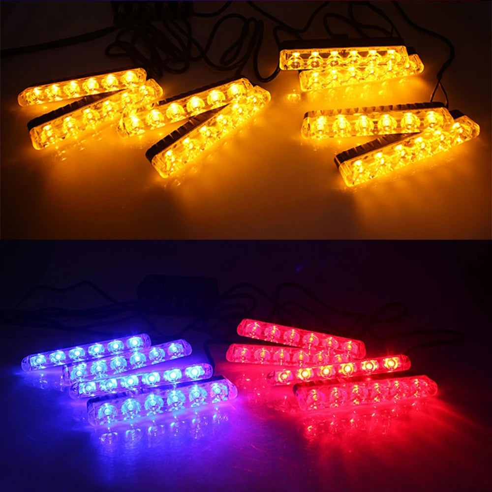 Strobe Flasher Wireless Remote Control Front Grille Flashing