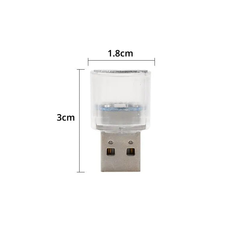 For Interior Environment Auto MINI USB Ambient Atmosphere Lamps