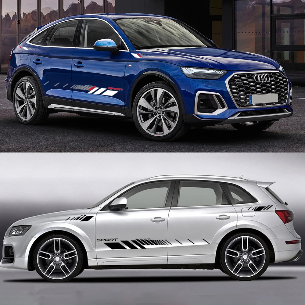 For Audi Q5 Fy B9 8R Graphics Side Door Sticker Sport Trims