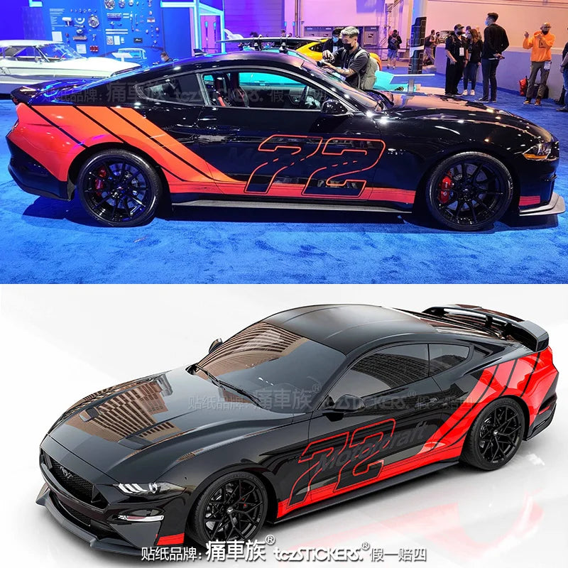 For Ford Mustang Gt Sticker Body Appearance Modification Fashion