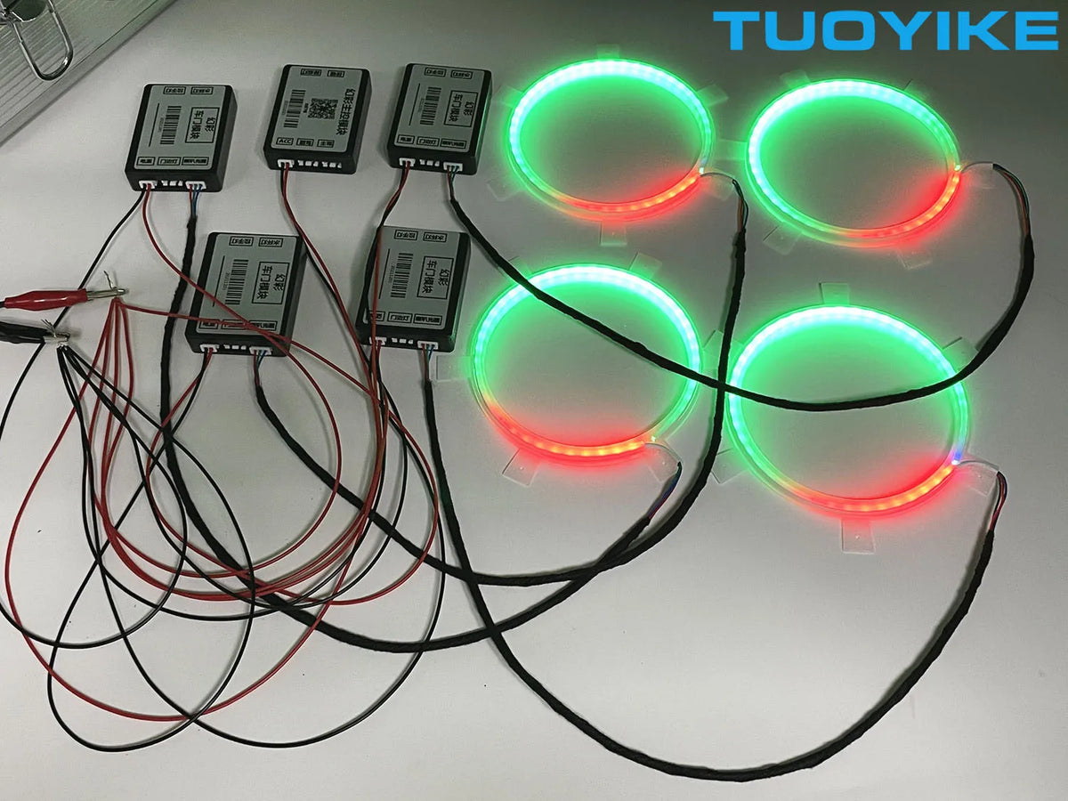 4PCS Symphony Audio Horn Loudspeaker Colors Interior Ambient