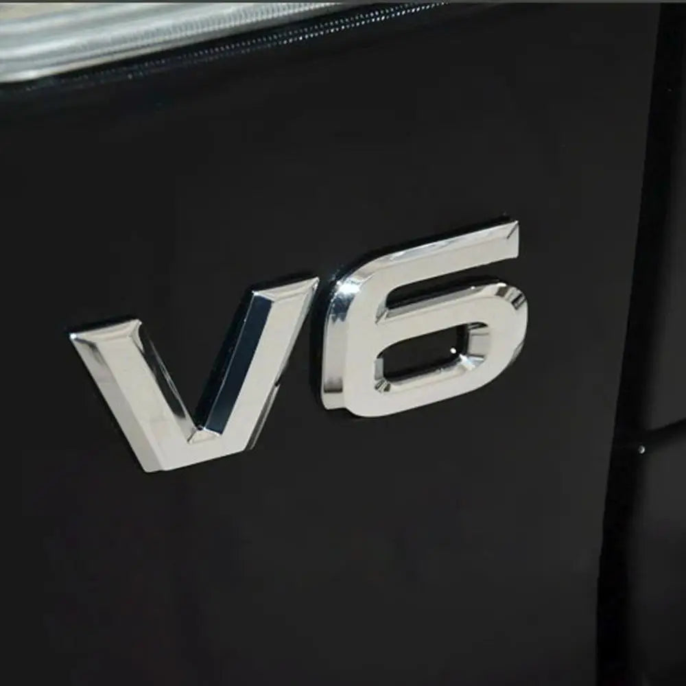 Zztzz 3D Metal V6 Engine Display Sticker Emblem Badge