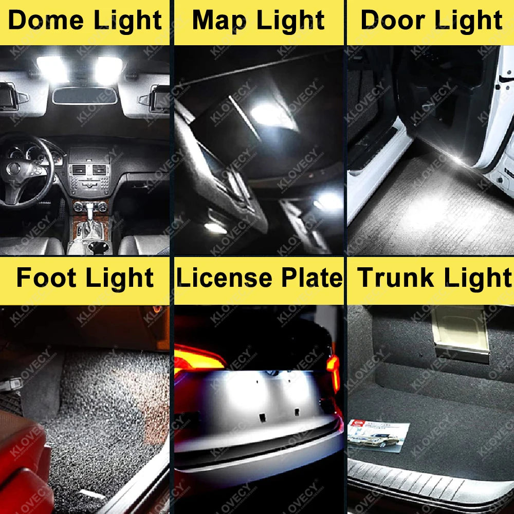 T10 W5W Bulb Canbus Strobe Flash 12V 2835-5smd Interior