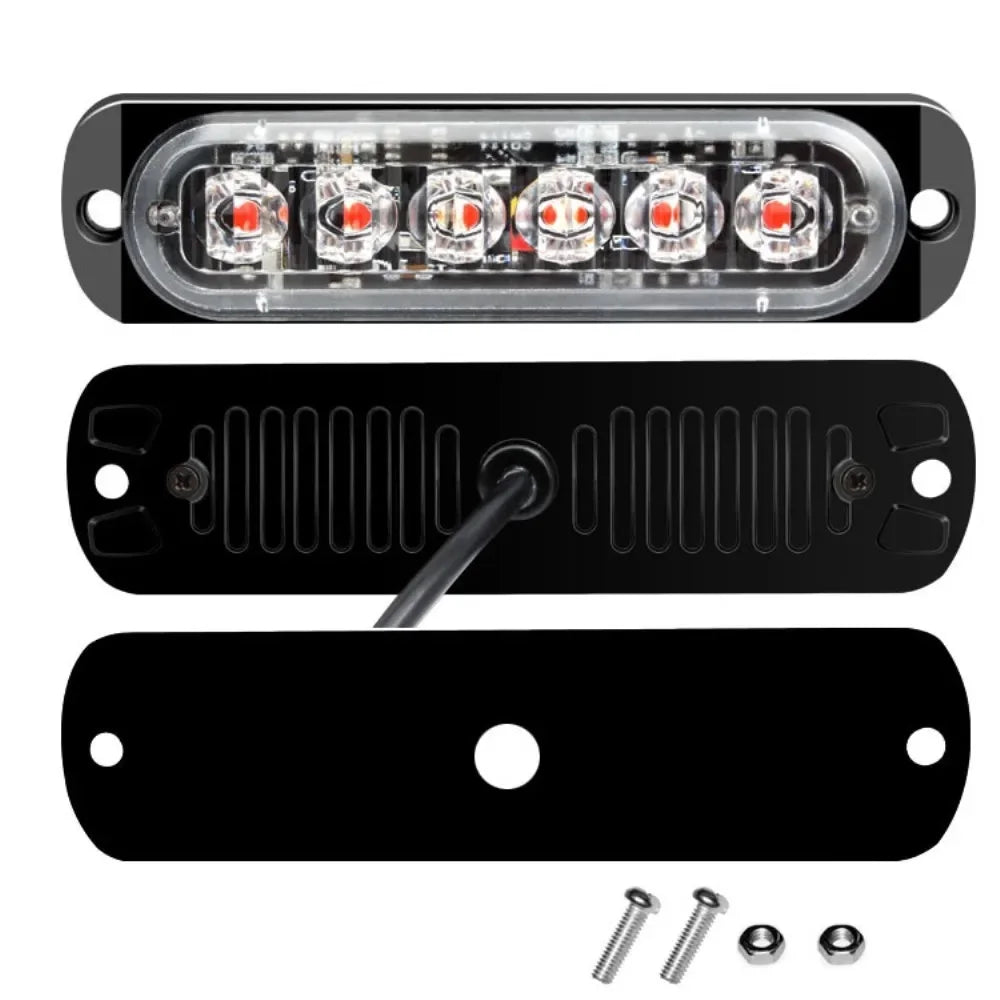 Strobe Warning 12V 24V Grille Flashing Bar Beacon Amber