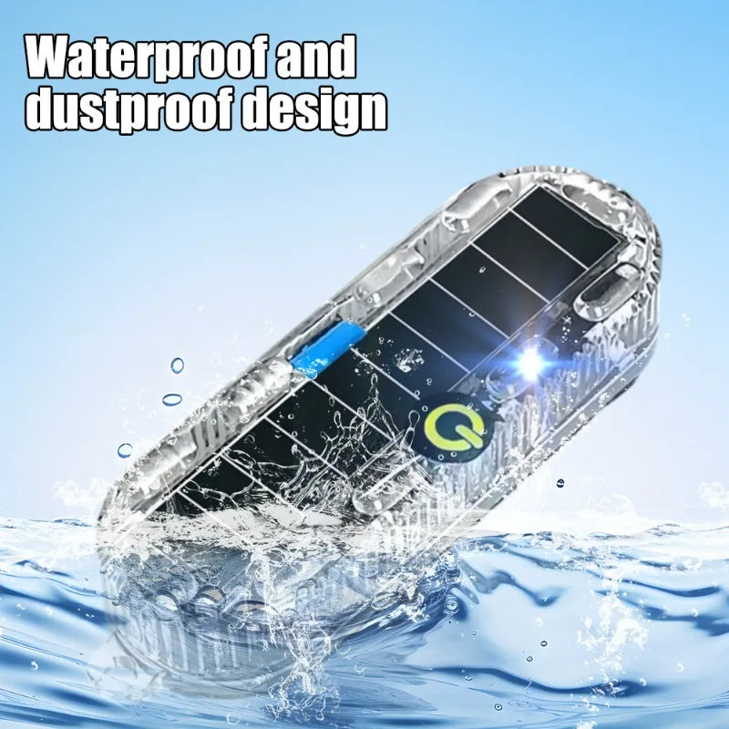 For Motorcycle Wireless Solar Strobe Waterproof Bike Truck