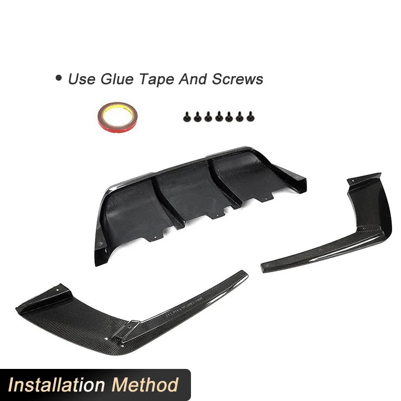 For BMW 6 Series F06 F12 Full Carbon Fiber Rear Bumper Diffuser