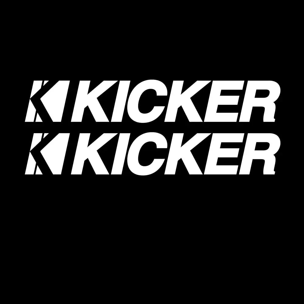 For Kicker Audio Speaker Amps Diecut 2PCS Bumper Window Diecut
