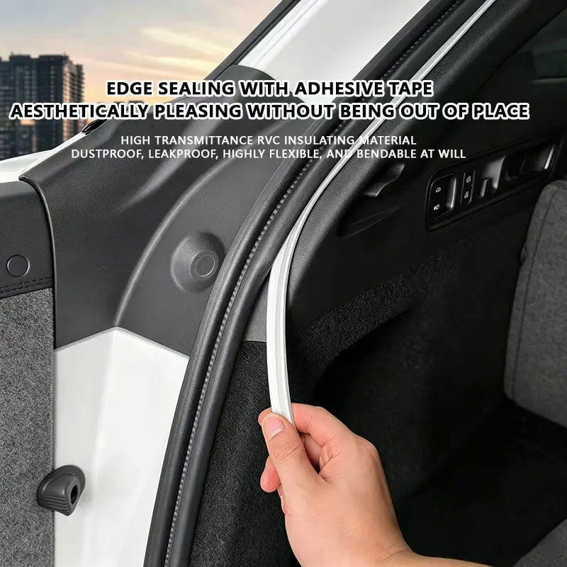 For Tesla Model S Rear Trunk Surround Silicone Modification