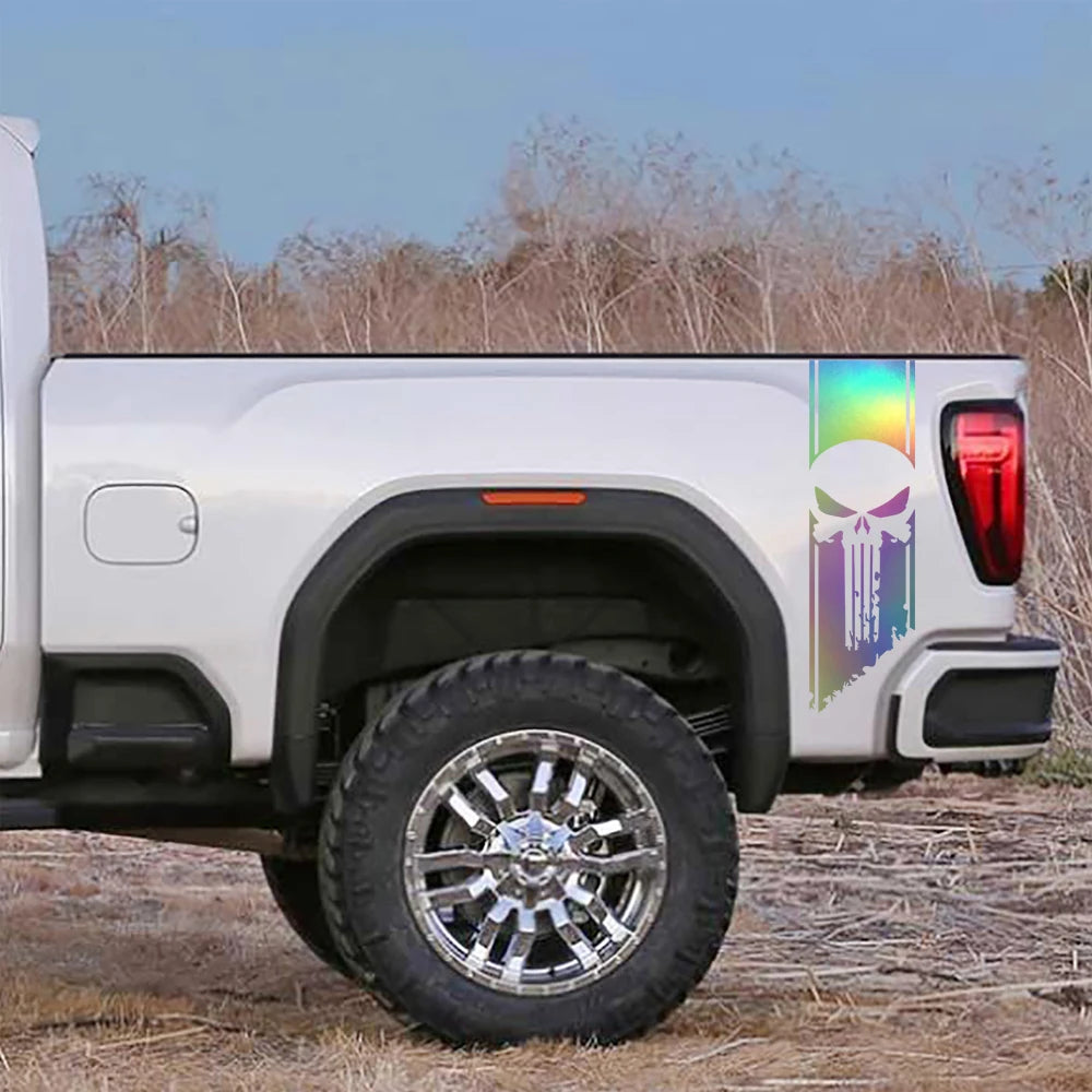 Ghost Pattern Stickers Tail Decals Compatible Ram GMC f-150