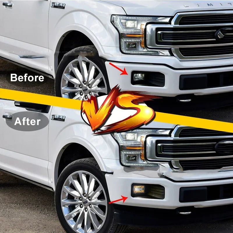 For Ford F150 2015-2020 Daytime Running 1pair 4.5 Inch Front Fog