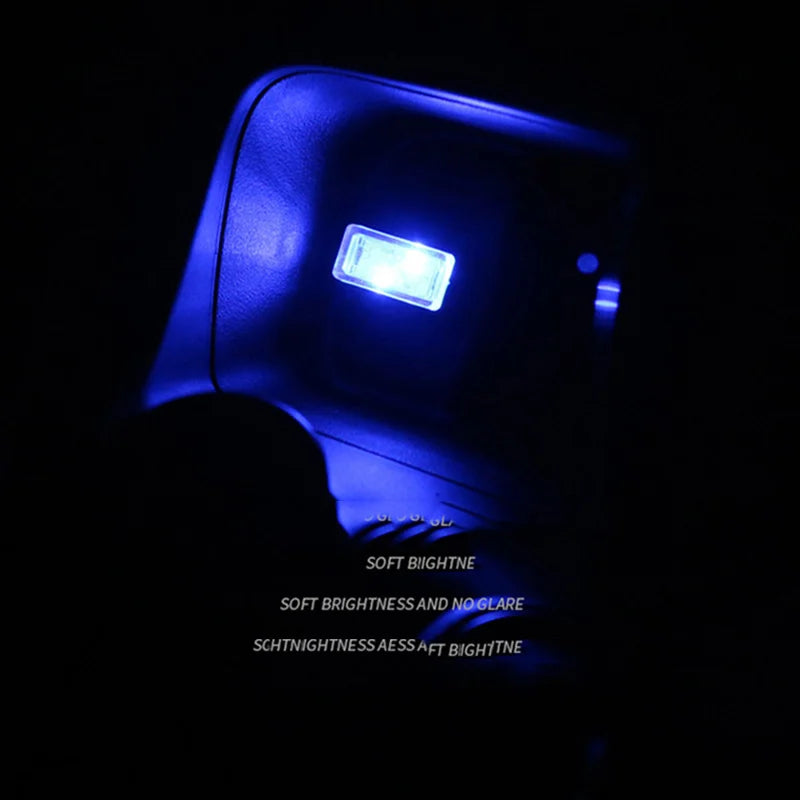 1PC MINI USB Inner Interior Atmosphere Lighting Colorful