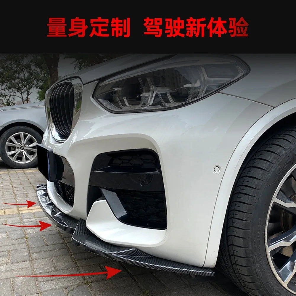 For BMW X3 G01 X4 G02 M Pack 2018-2021 Front Lip Corner Spoiler