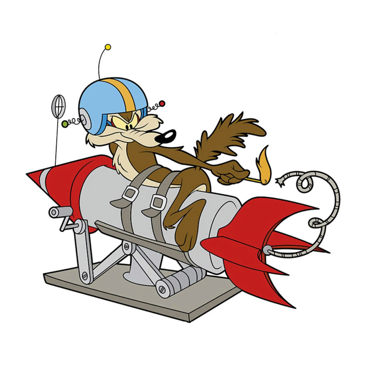 For Wile E Coyote Acme Rocket Design Cartoon Sticker Anime Decal