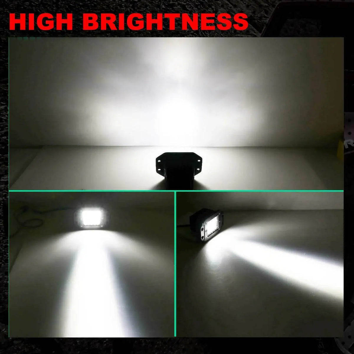 For Jeep Wrangler Inch 40W Flush Mount Work Truck Offroad Spot