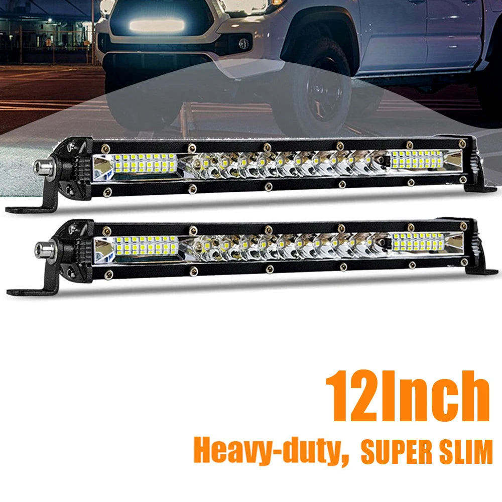 For Tractors Boats Off-Road 4X4 12-inch off-road Bar Single Row