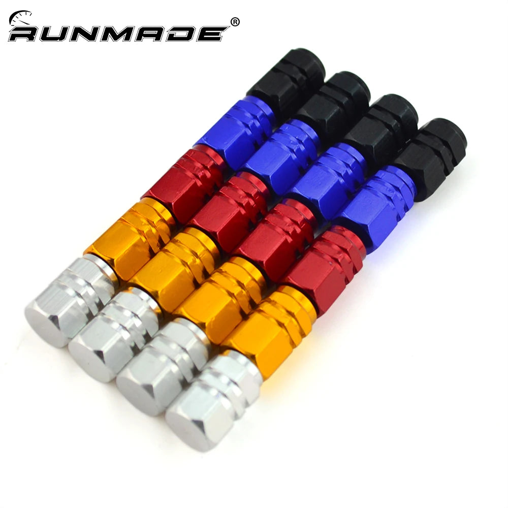 For Auto Runmade 4PCS Aluminum Wheel Tires Valves Tyre Stem Air