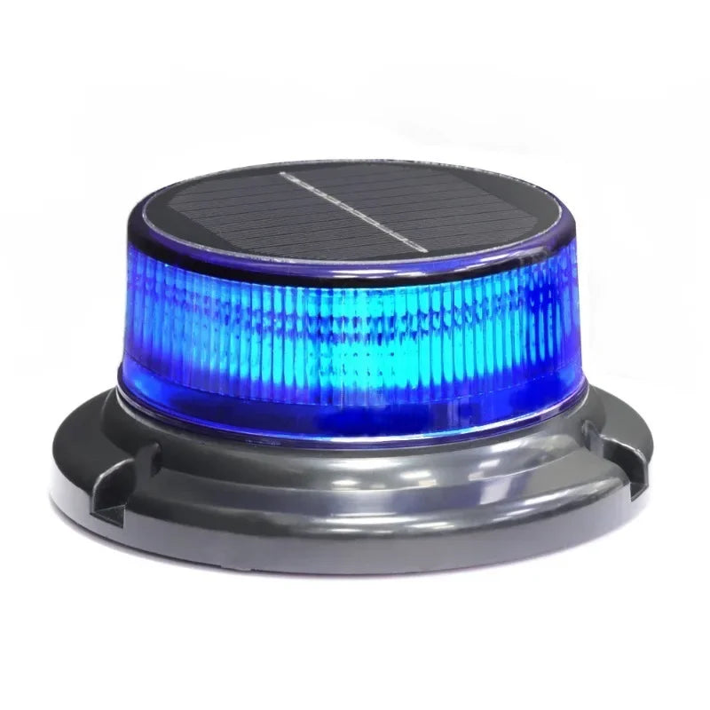 For Vehicles Solar Powered Warning Strobe Magnetic Roof Flash