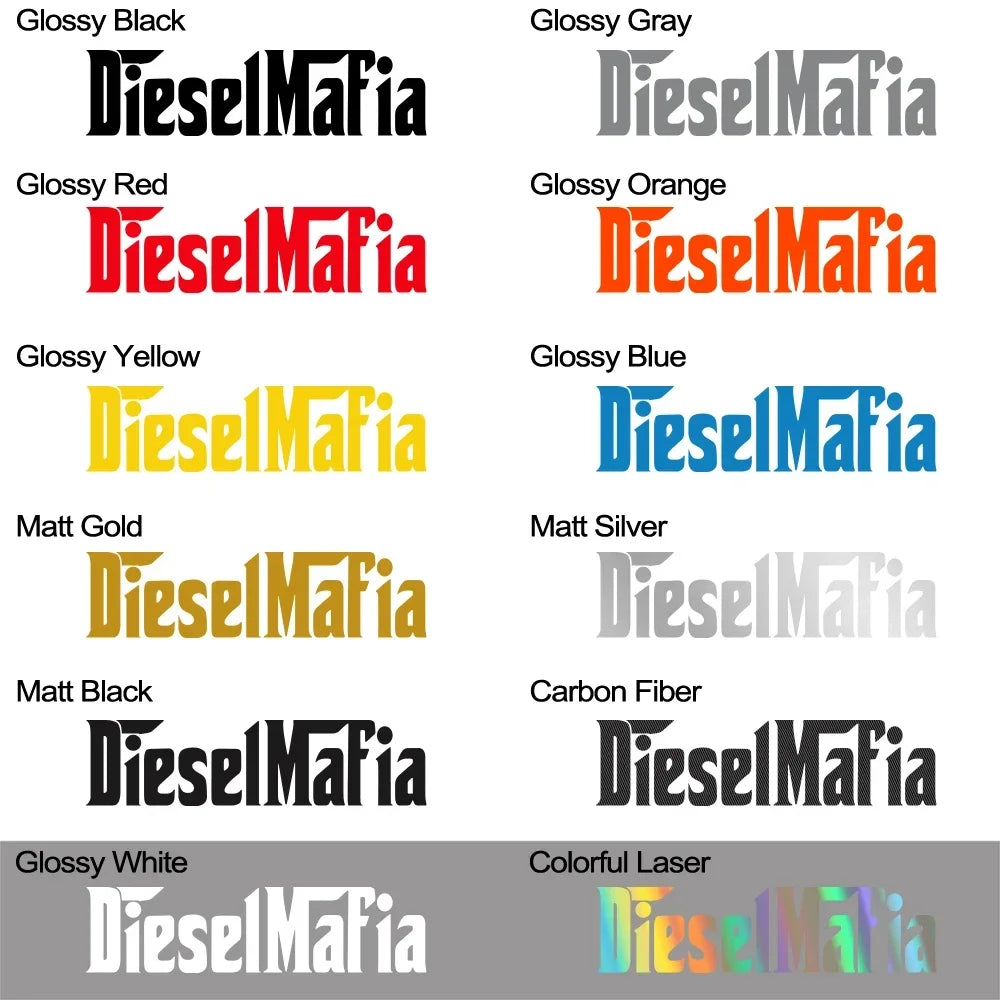 For Window Bumper Door Side Sticker Creative Diesel Mafia Decor