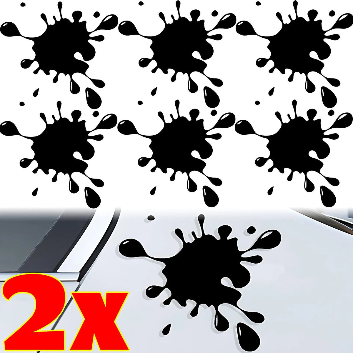 Funny Stain Mark Decal Paint Drip Blood Splash Sticker