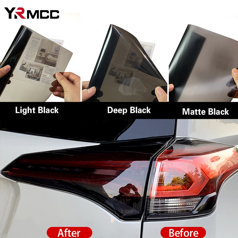 Headlight Tint Vinyl Warp Fog Taillight Waterproof Stickers Smoke