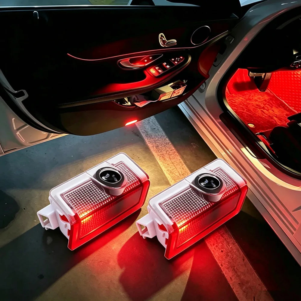 For Mercedes Benz W176 W177 W246 Door Interior Welcome Warning