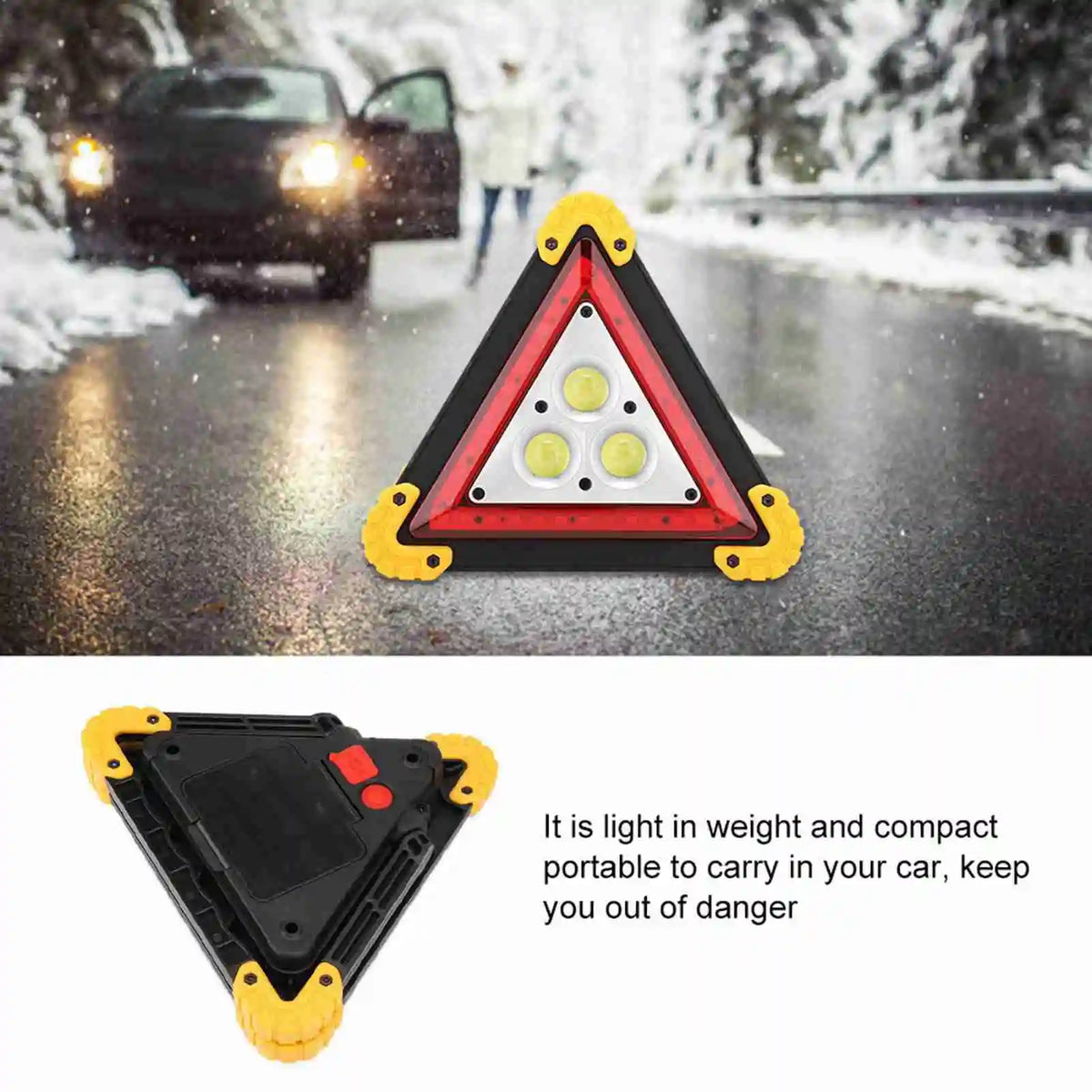 Triangle 30W Multifunction Breakdown Emergency Safety Stop Sign