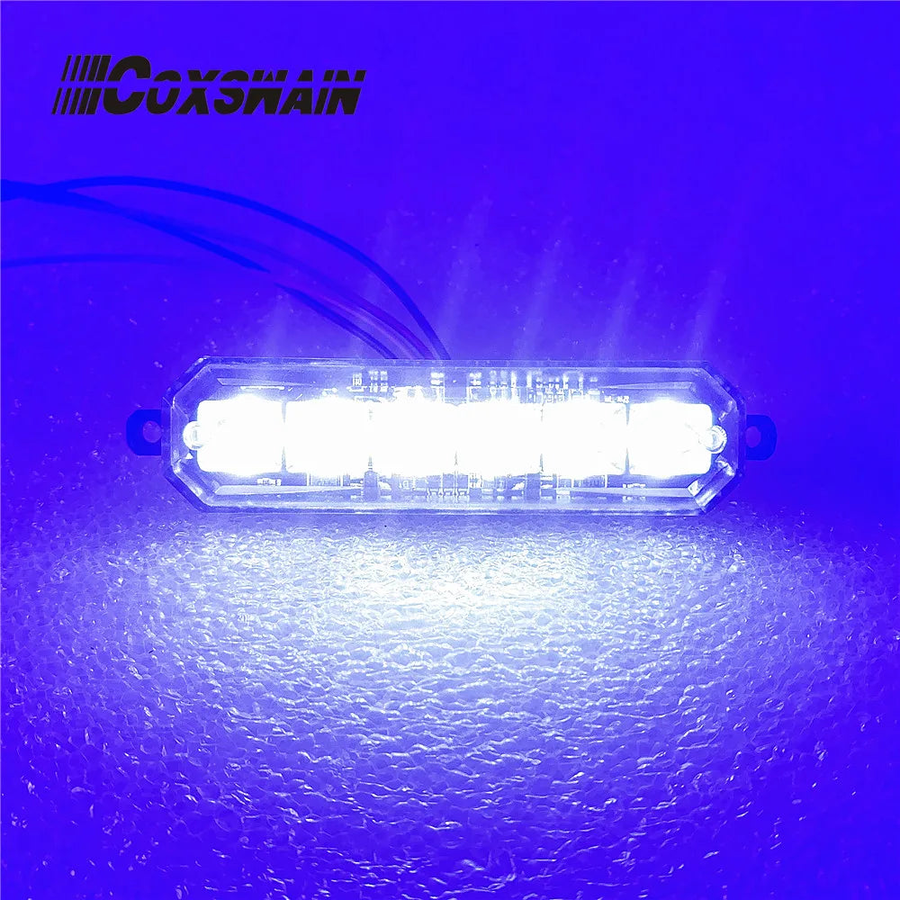 For Ambulance Fire 1PC 3W Strobe Grill Surface Mount Flash