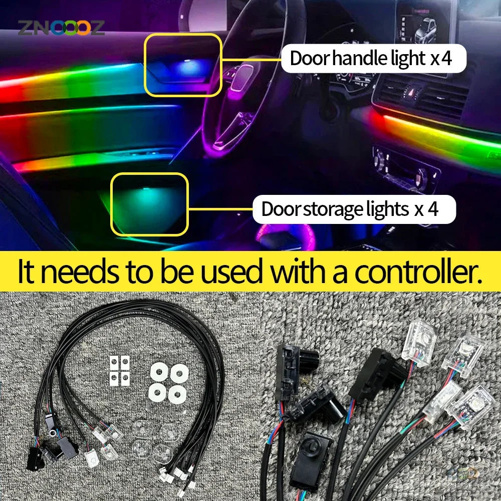Ambient Door Foot Sole Speaker Main Auxiliary Control Box