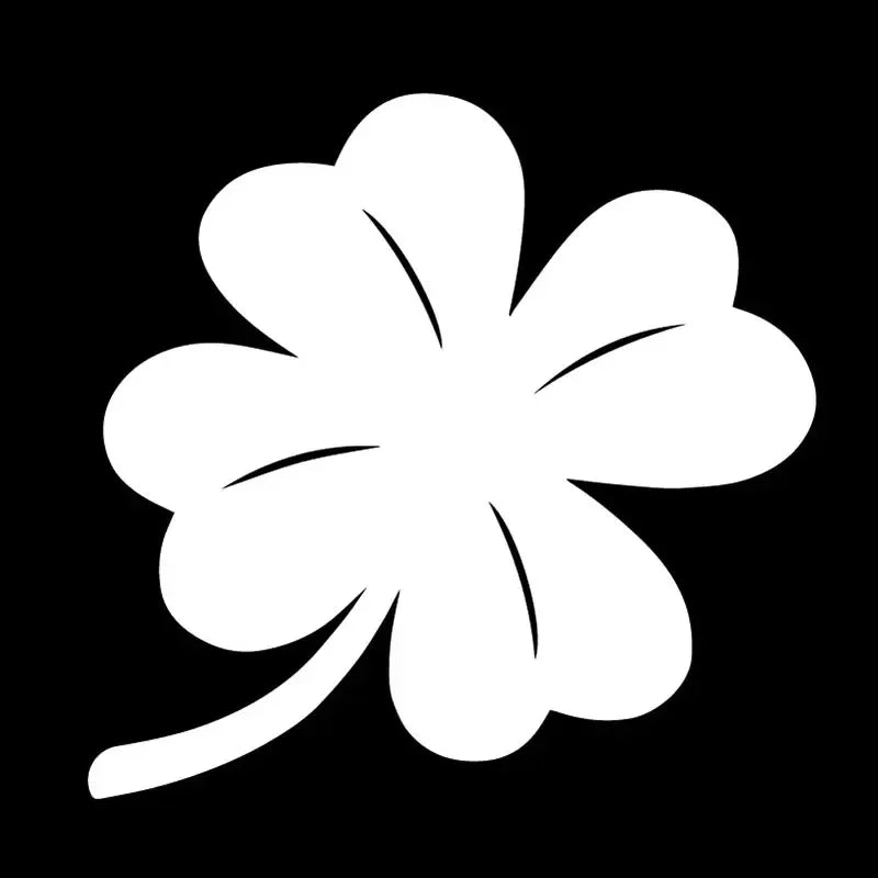 Four Leaf Clover Lucky Straw Sticker Body Bumper Windows