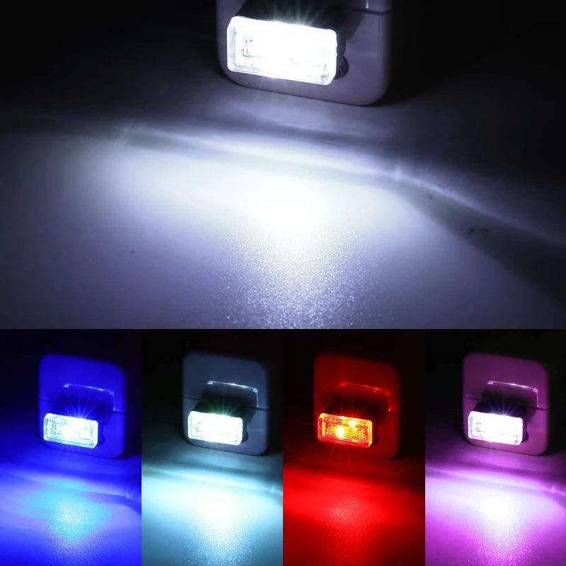 MINI USB Atmosphere Interior Ambient Lighting Neon Night White