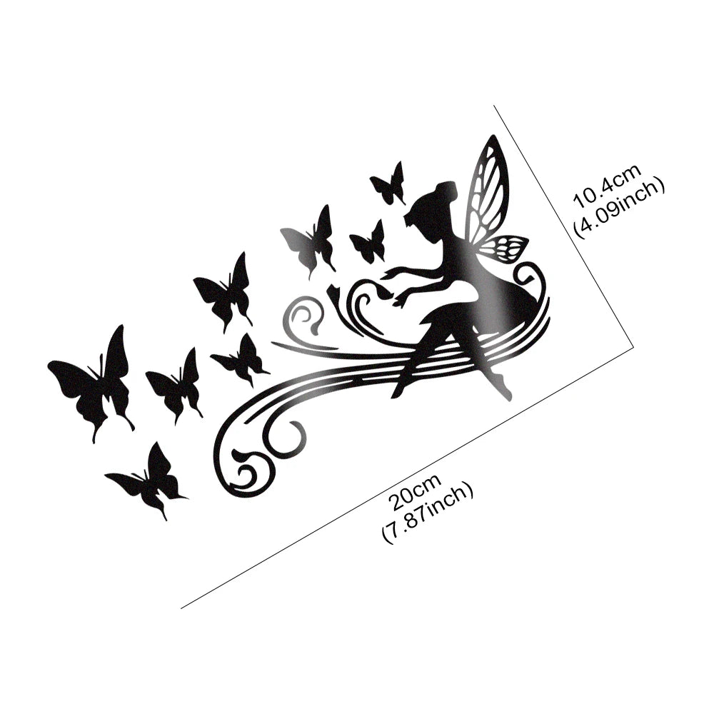 Vinyl Butterfly Fairy Pattern Body Decal Sticker Cars Suvs