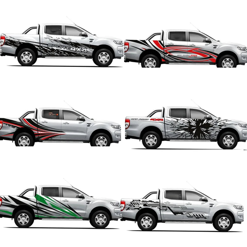 For off-road Sports Vinyl Decals Stickers Body Exterior