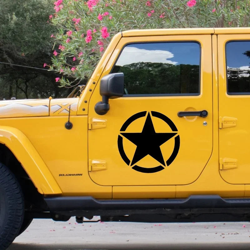 Sticker Military Star die-cut Vinyl Decal Waterproof Decors On