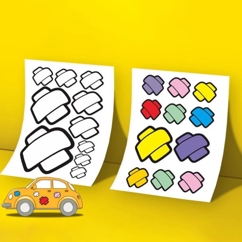 Q 10PCS Sheets Patch Cover band-aid Fuel Tank Sticker