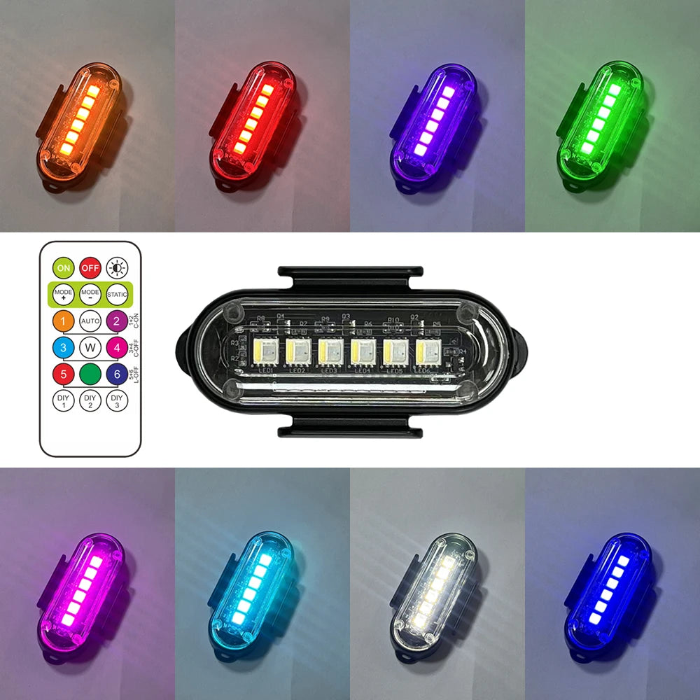 4PCS Up Night RGB Aircraft Motorcycles Truck Airplanes