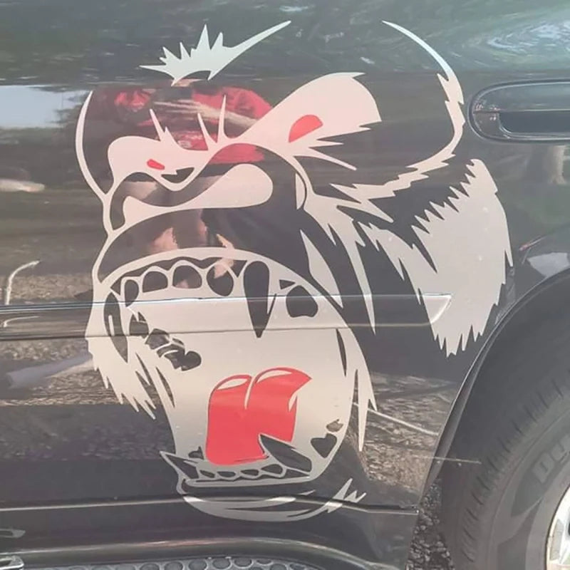 Cool Gorilla King Kong Design Side Door Sticker Decal