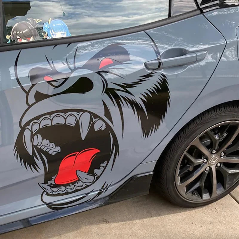 Cool Gorilla King Kong Design Side Door Sticker Decal