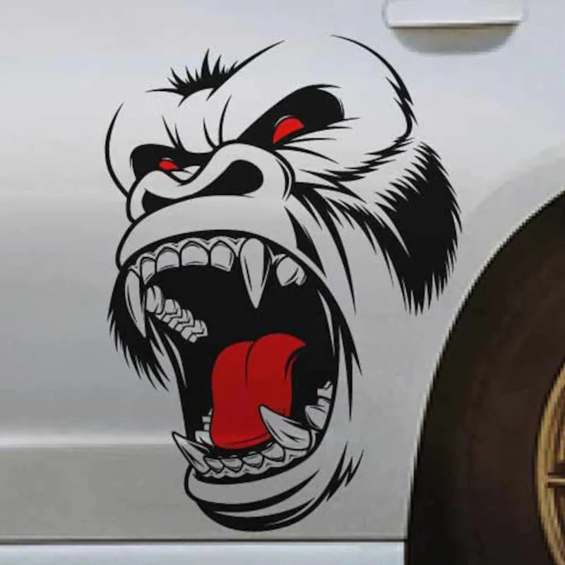 Cool Gorilla King Kong Design Side Door Sticker Decal