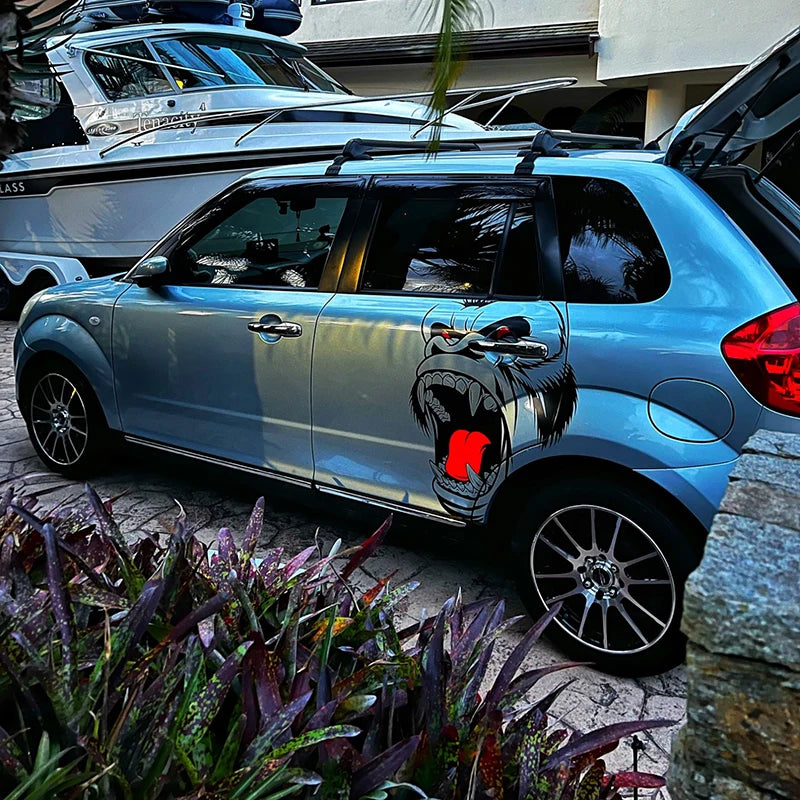 Cool Gorilla King Kong Design Side Door Sticker Decal