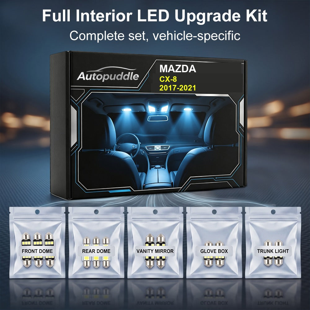 AutoGlim Mazda 5 LED Interior Light Kit (10 - product image